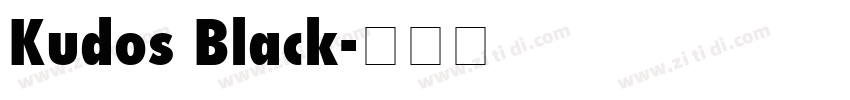 Kudos Black字体转换